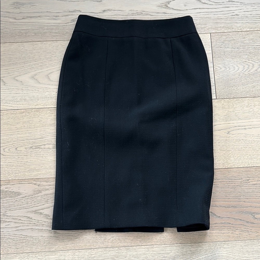 Pink Tartan Black Pencil Skirt Knee-Length